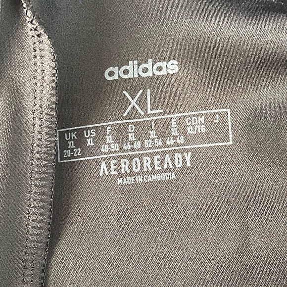 Adidas Women's Black Performance Leggings Athletic Size X-LARGE - Picture 11 of 12